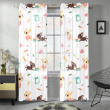 Cute Chihuahua puppie pattern Gauze Curtain
