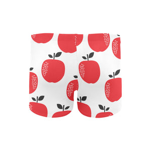 red apples white background Men's Swimming Trunks