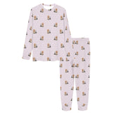 Yorkshire Terrier Pattern Print Design 02 Women's All Over Print Pajama Set