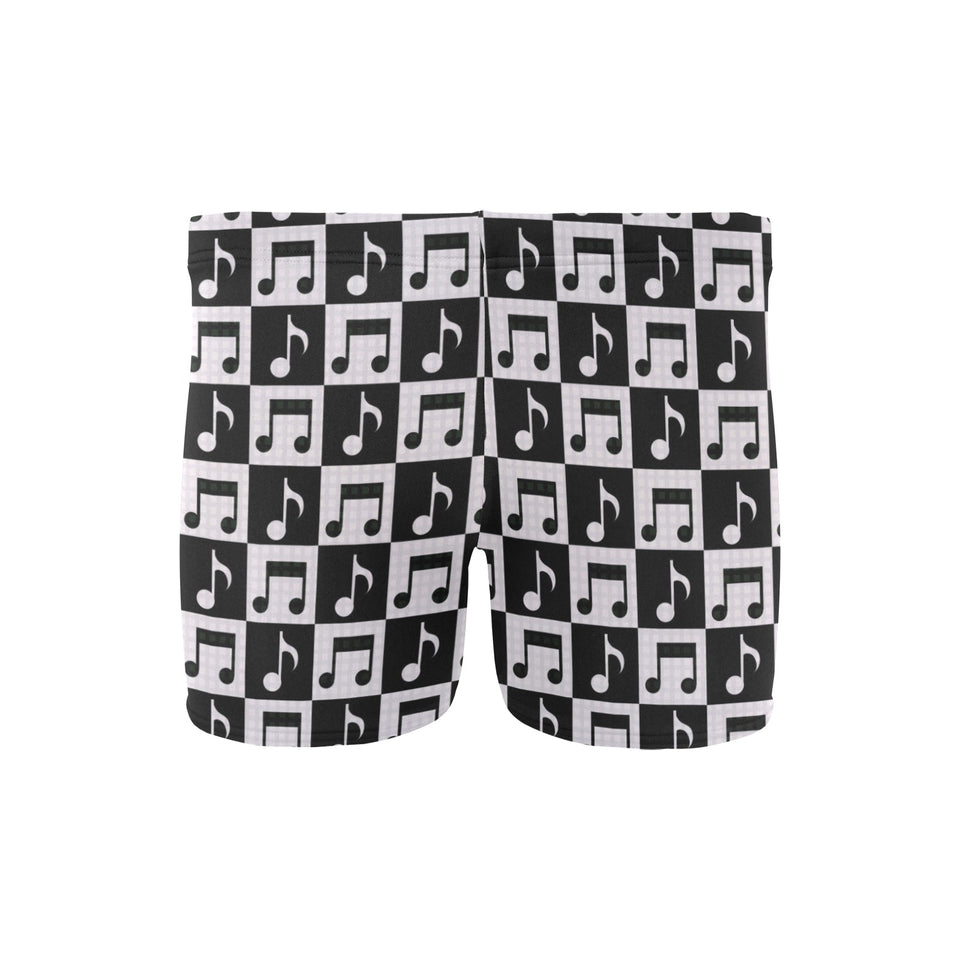 Music Notes Pattern Print Design 01 Men's Swimming Trunks