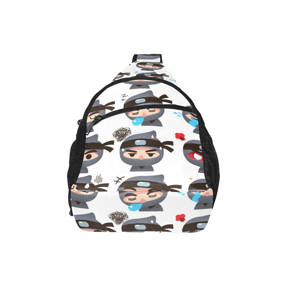 Cute ninja design pattern All Over Print Chest Bag