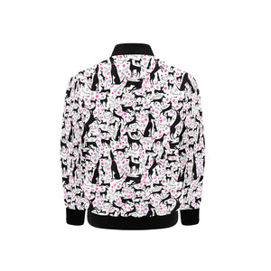 Greyhound Pattern Print Design 02 Kids' Boys' Girls' Bomber Jacket
