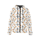 Clown Fish Pattern Print Design 02 Women's Padded Hooded Jacket