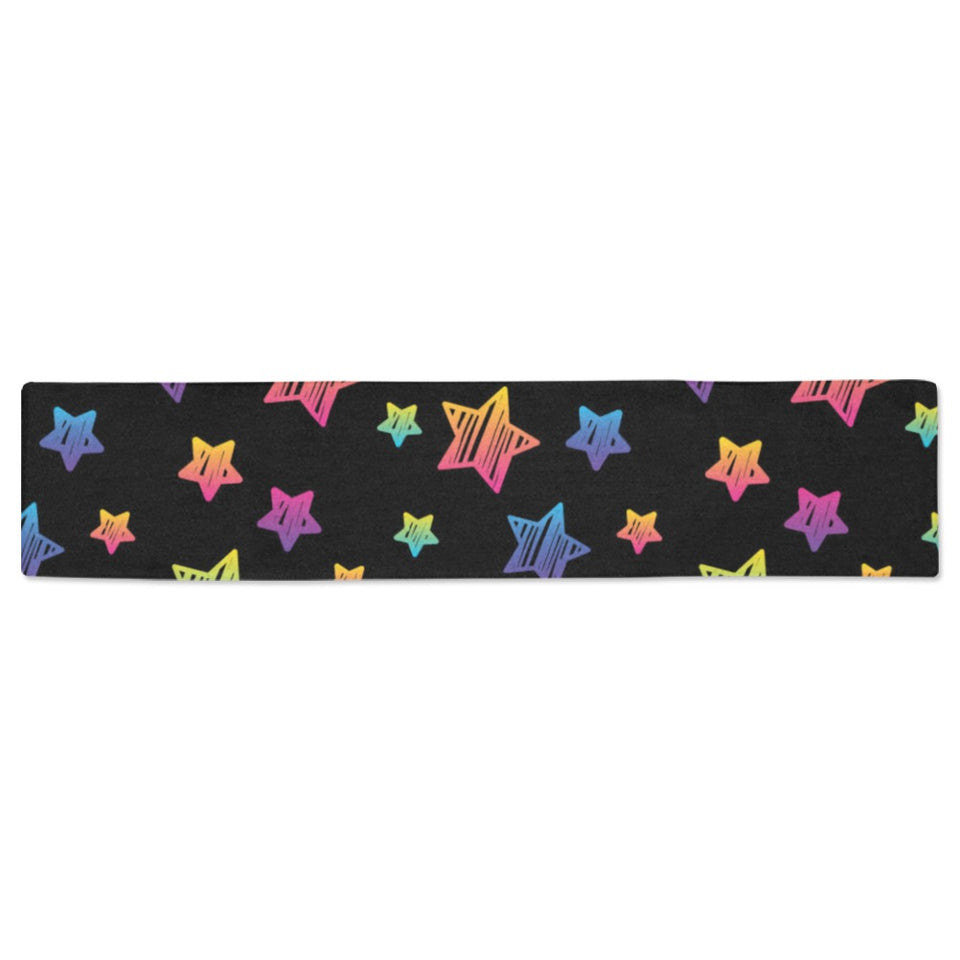 Colorful star pattern Table Runner