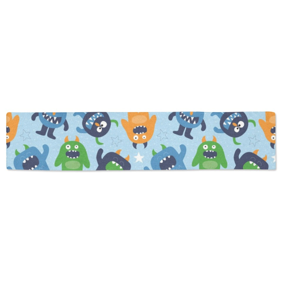 Alien Pattern Print Design 04 Table Runner
