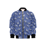 Seagull Pattern Print Design 03 Kids' Boys' Girls' Bomber Jacket