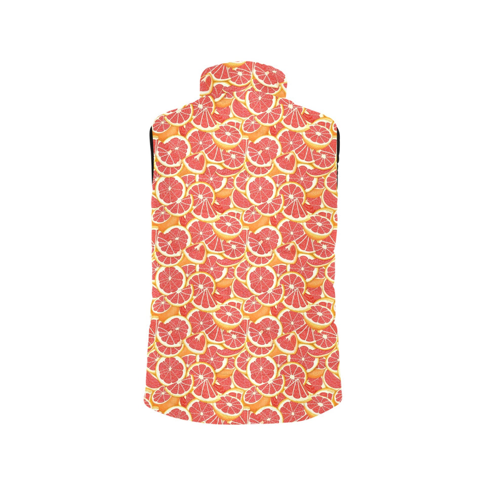 Tropical grapefruit pattern Men's Padded Vest