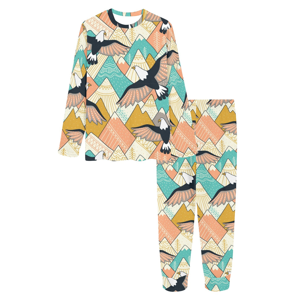 Eagle Pattern Print Design 02 Women's All Over Print Pajama Set