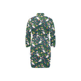 Pelican Pattern Print Design 05 Men's Long Sleeve Belted Night Robe