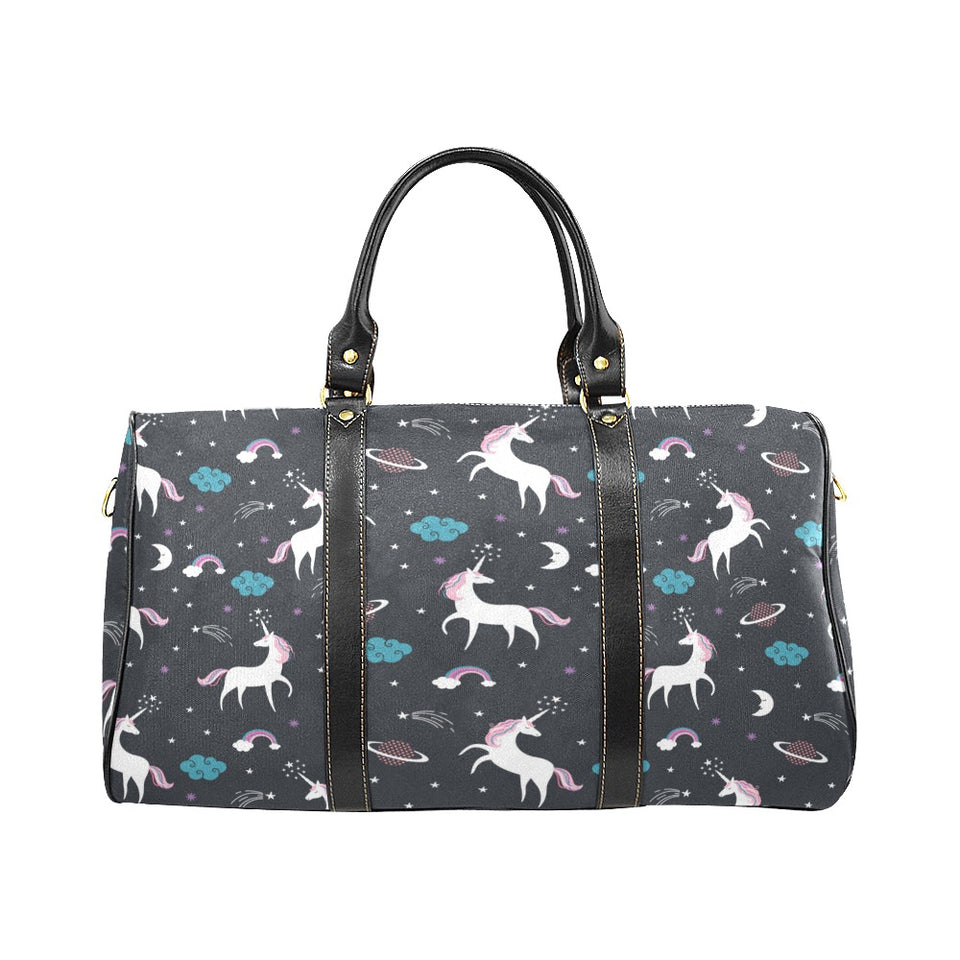 unicorn rainbows moon clound star pattern Travel Bag