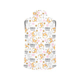 Corgi Dog Pattern Women's Padded Vest