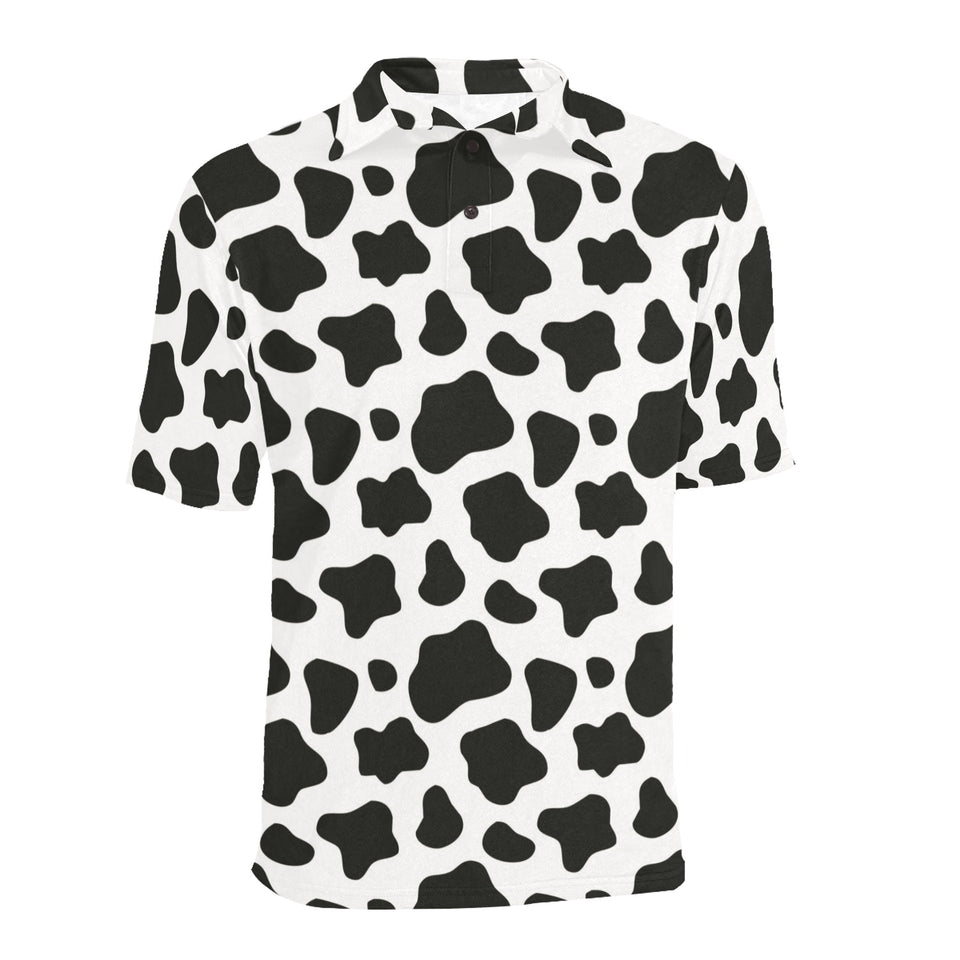 Cow skin pattern Men's All Over Print Polo Shirt