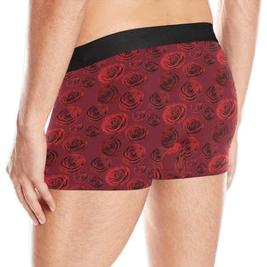Rose Pattern Print Design 03 Men's All Over Print Boxer Briefs Men's Underwear