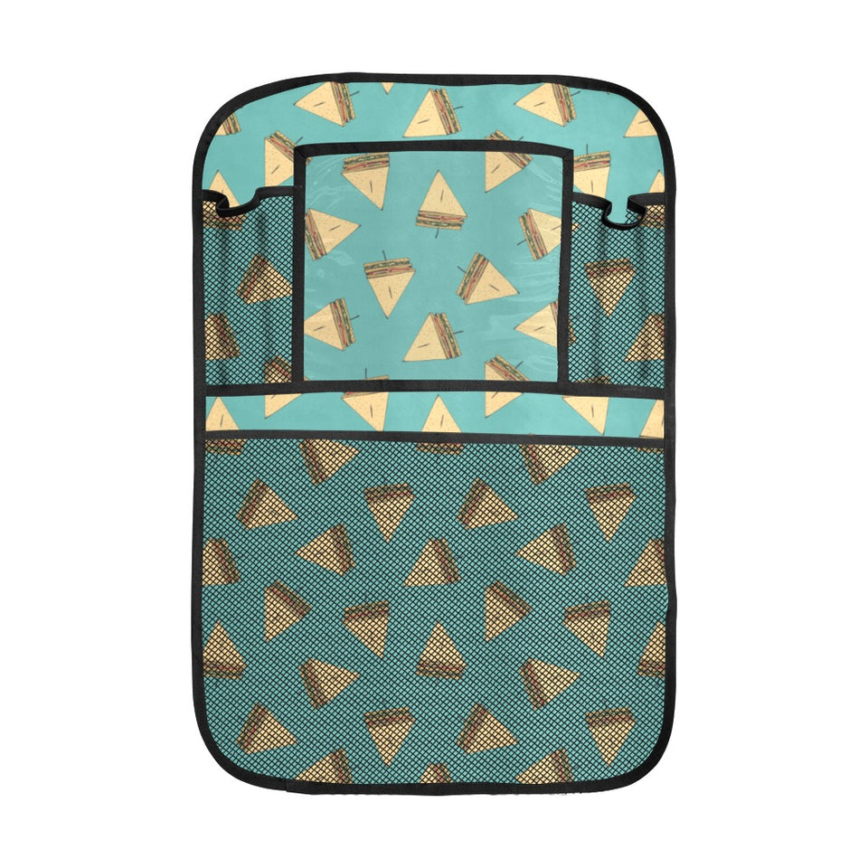 Sandwich Pattern Print Design 03 Car Seat Back Organizer