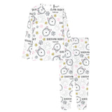 Siberian Husky design pattern Women's All Over Print Pajama Set