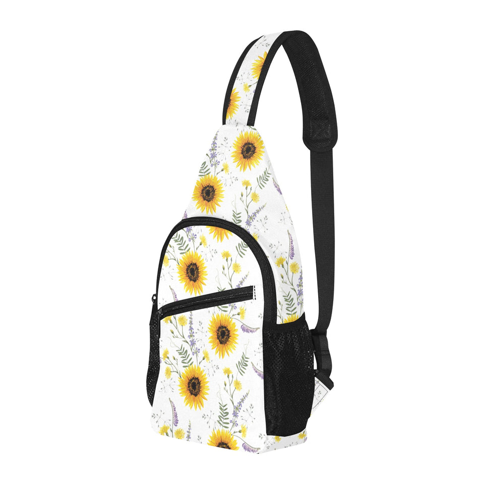 beautiful sunflowers pattern All Over Print Chest Bag
