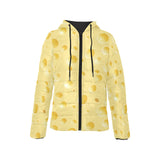 Cheese texture Women's Padded Hooded Jacket