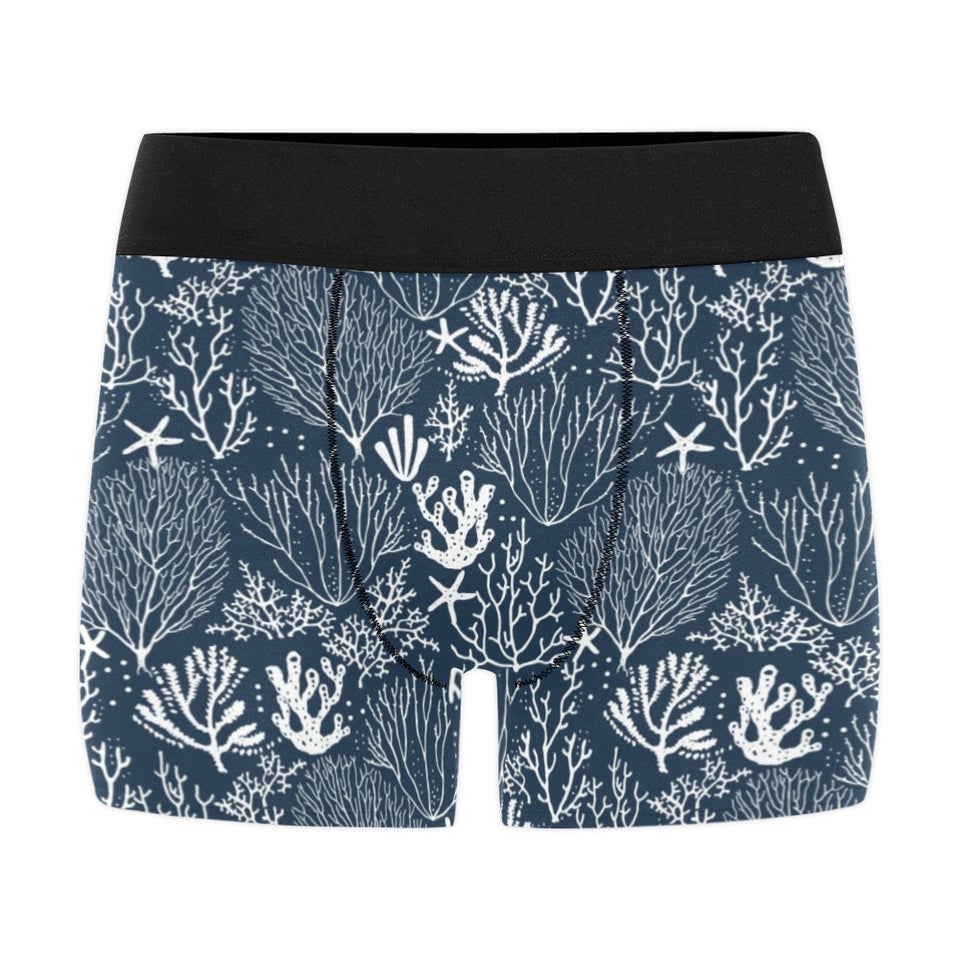 Coral Reef Pattern Print Design 05 Men's All Over Print Boxer Briefs Men's Underwear