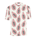 papaya pattern Men's All Over Print Polo Shirt
