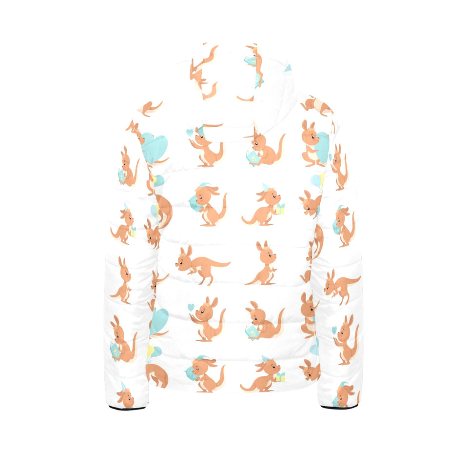 Cute Kangaroo pattern Kids' Boys' Girls' Padded Hooded Jacket