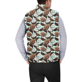 Coconut Pattern Print Design 03 Men's Padded Vest