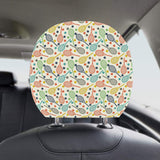 Tennis Pattern Print Design 03 Car Headrest Cover