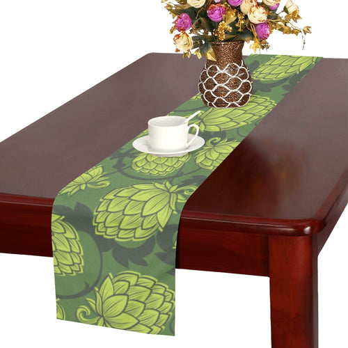 Hop pattern Hop cone background Table Runner