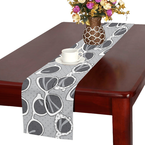 Sun Glasses Pattern Print Design 04 Table Runner