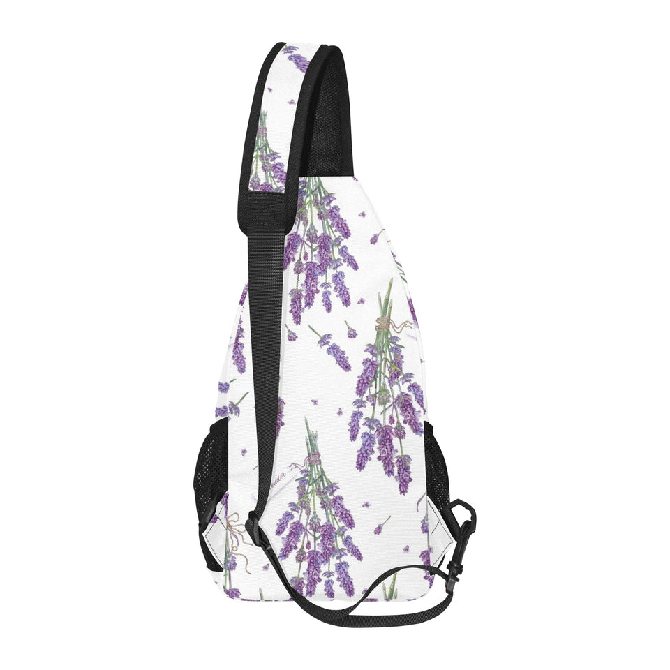 lavender flower design pattern All Over Print Chest Bag