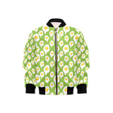 Fried Eggs Pattern Print Design 01 Kids' Boys' Girls' Bomber Jacket