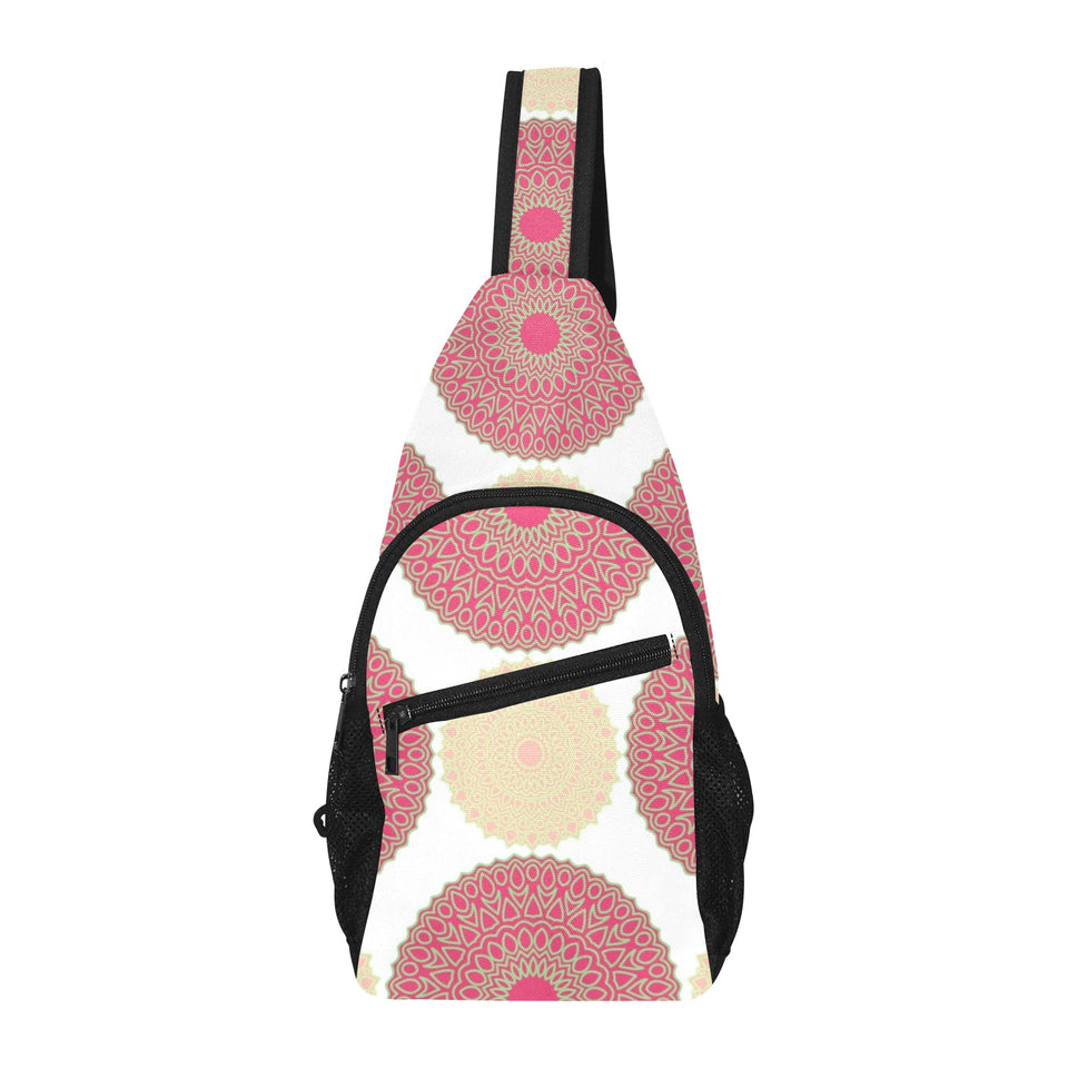 Circle indian pattern All Over Print Chest Bag