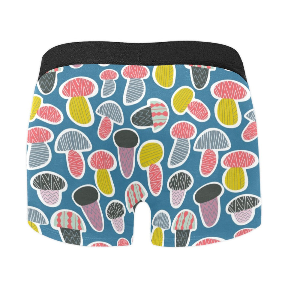 Colorful mushroom design pattern Men's All Over Print Boxer Briefs Men's Underwear