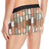 Wood Printed Pattern Print Design 02 Men's All Over Print Boxer Briefs Men's Underwear