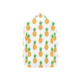 Pineapples pattern Women's Long Sleeve Polo Shirt