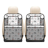 Hedgehog Pattern Print Design 02 Car Seat Back Organizer