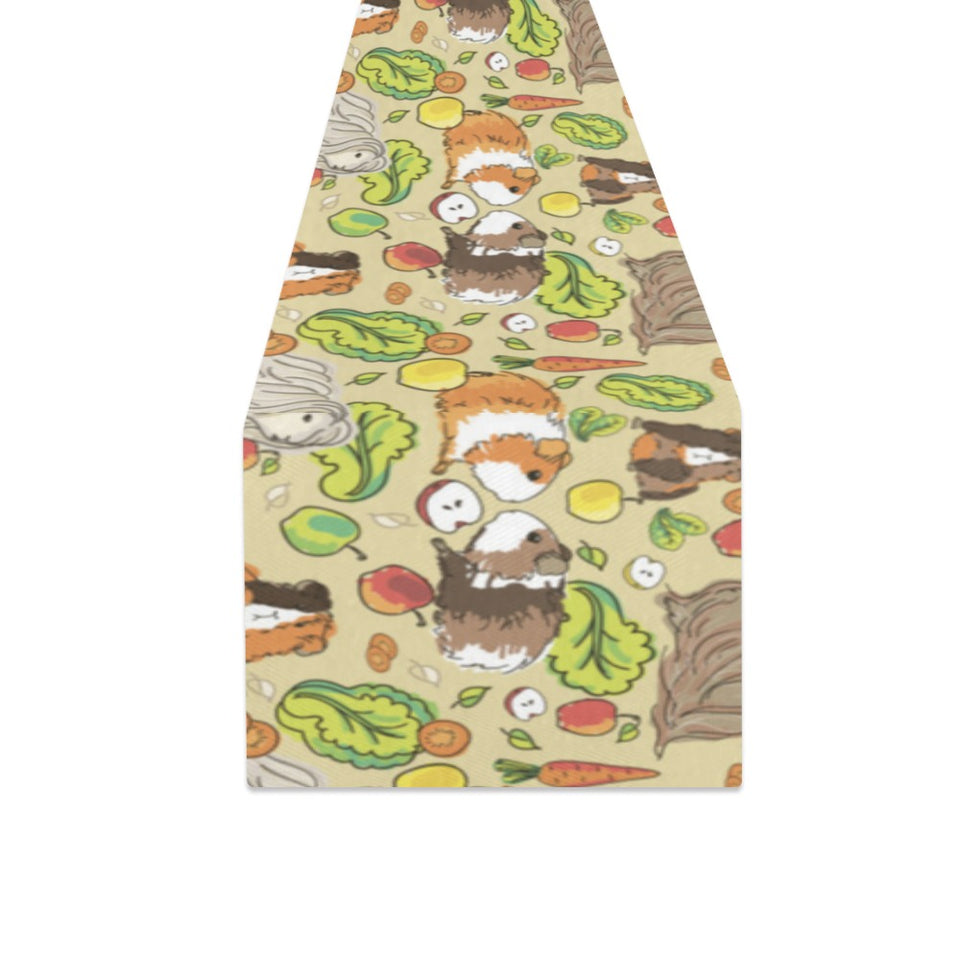 Guinea Pig Pattern Print Design 04 Table Runner