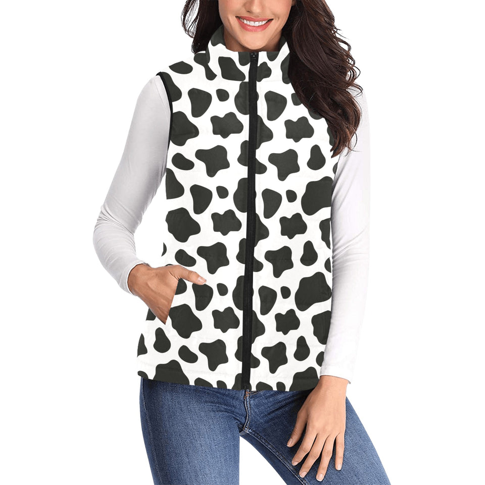 Cow skin pattern Women's Padded Vest