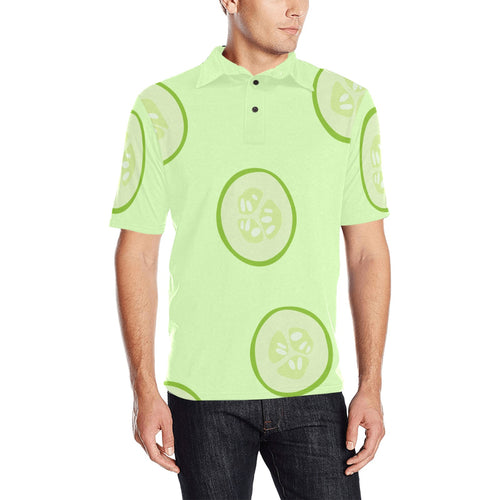 Cucumber pattern Men's All Over Print Polo Shirt