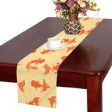 Goldfish Pattern Print Design 02 Table Runner