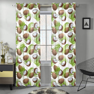 Coconut Pattern Print Design 04 Gauze Curtain