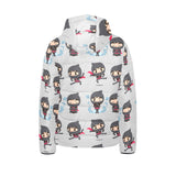 Cute ninja pattern Kids' Boys' Girls' Padded Hooded Jacket