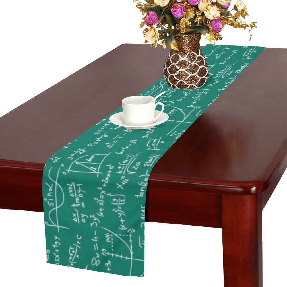 Math Pattern Print Design 01 Table Runner
