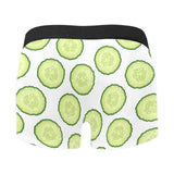 Cucumber slices pattern Men's All Over Print Boxer Briefs Men's Underwear