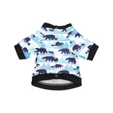 polar bear winter snow pattern All Over Print Pet Dog Round Neck Fuzzy Shirt