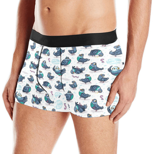 Pigeon Pattern Print Design 02 Men's All Over Print Boxer Briefs Men's Underwear