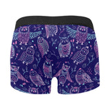 Cute owls pattern boho style ornament Men's All Over Print Boxer Briefs Men's Underwear