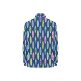Surfboard Pattern Print Design 03 Women's Long Sleeve Polo Shirt