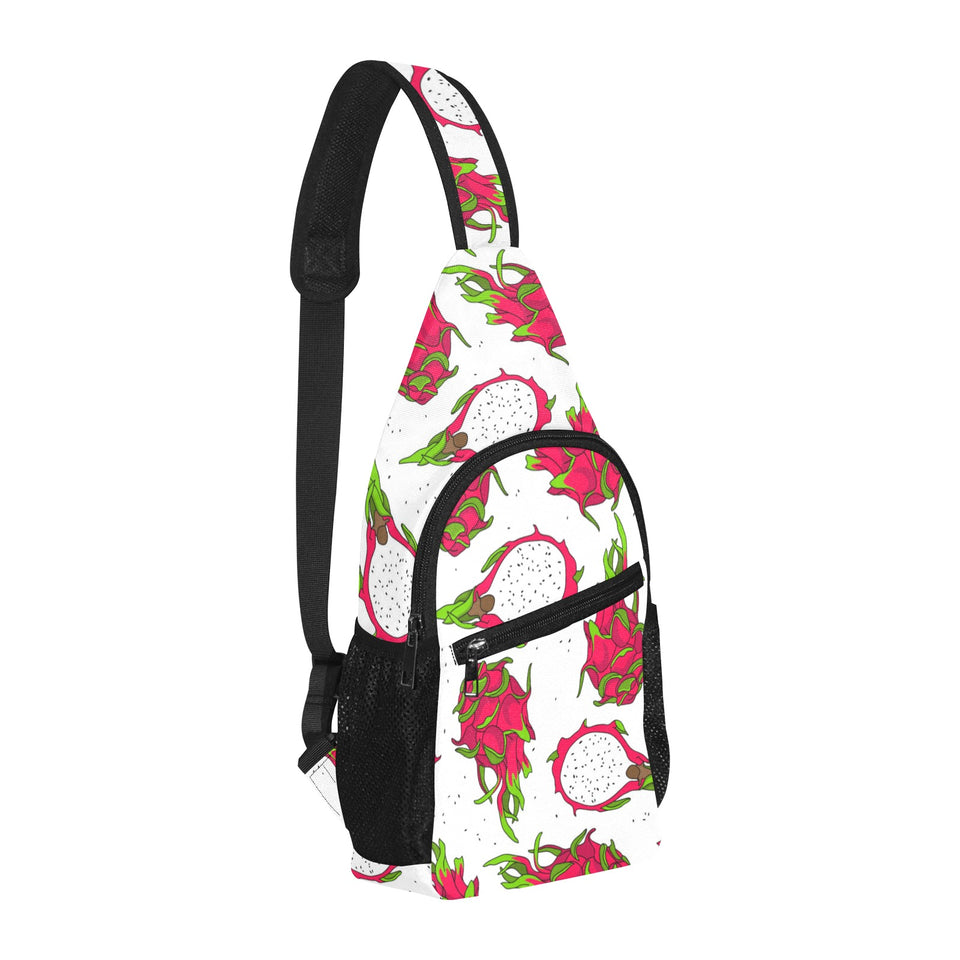 dragon fruits white background All Over Print Chest Bag