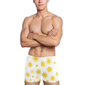 Sun pattern Men's Swimming Trunks