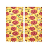 Pizza texture pattern Gauze Curtain
